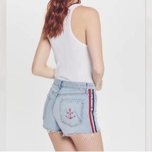 MOTHER Superior Easy Does It Strip Short size 27